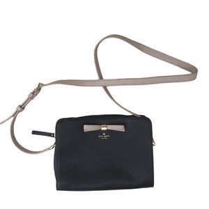 kate spade pink purse black bow